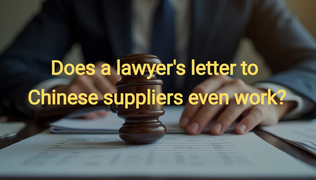 Does a Lawyer's Letter to Chinese Suppliers Even Work?